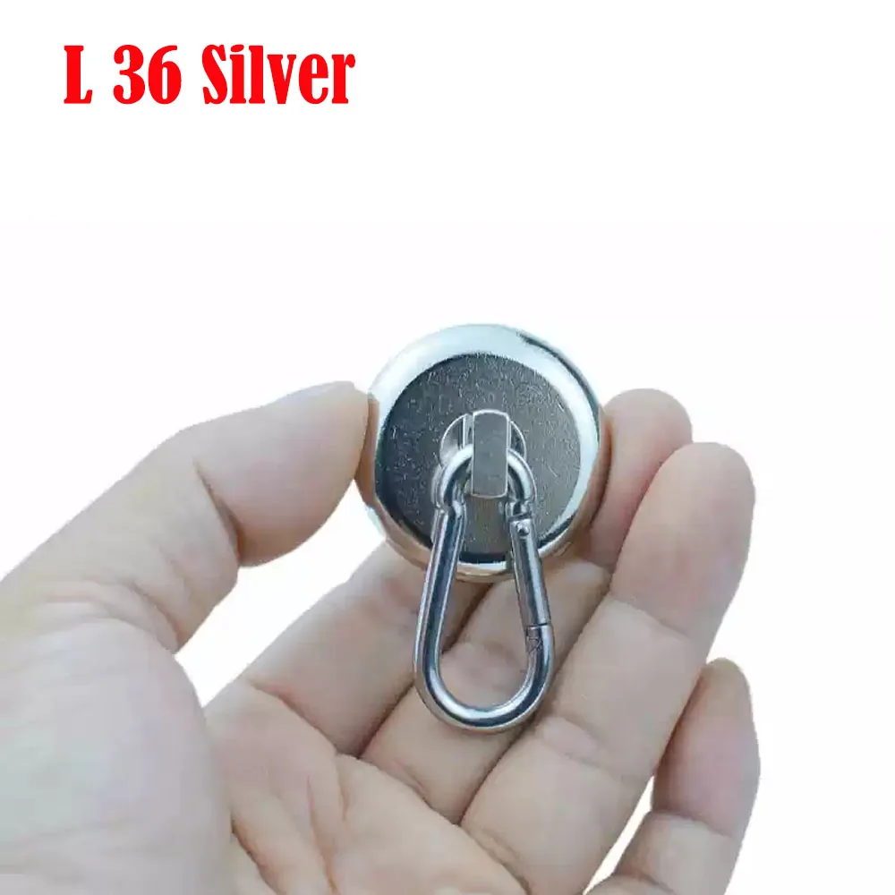 2-10 stuks magnetische haken zware magneet met draaibare karabijnhaak magneet karabijnhaak voor binnen/buiten hangende tas keuken: 1m / Rood
