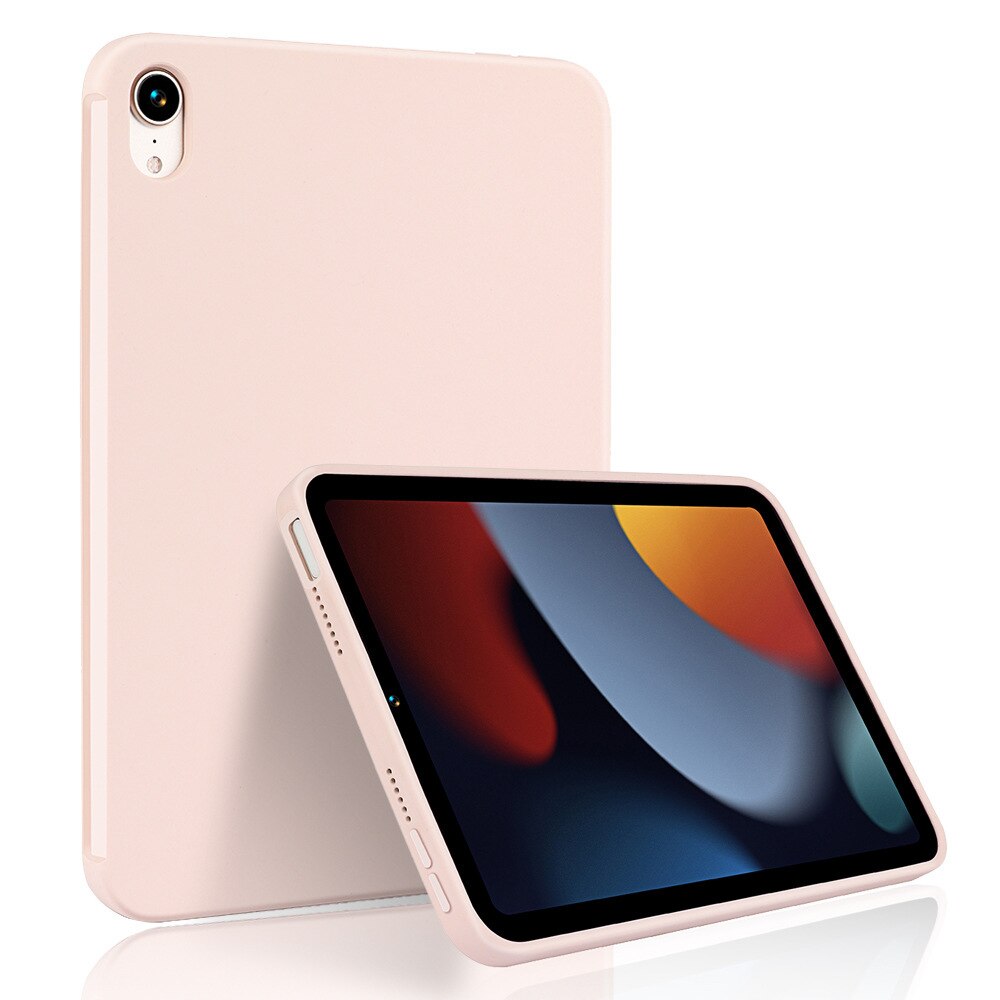 Oryginalny płynny silikon iPad pokrowiec ochronny na 2021 iPad Mini6 na 2021 iPad Air4 iPad Pro11 iPad Pro12.9 pokrowiec: Pink / 2021 iPad 9th 10.2