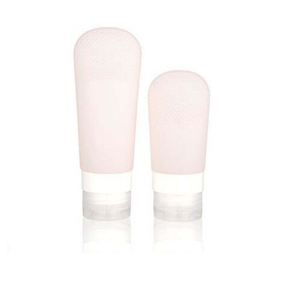 60ml/89ml Silicone Refillable Bottles Set Portable Outdoor Shampoo Travel Package Gel Lotion Cosmetic Bottles With Suction Cup: 60ml / White