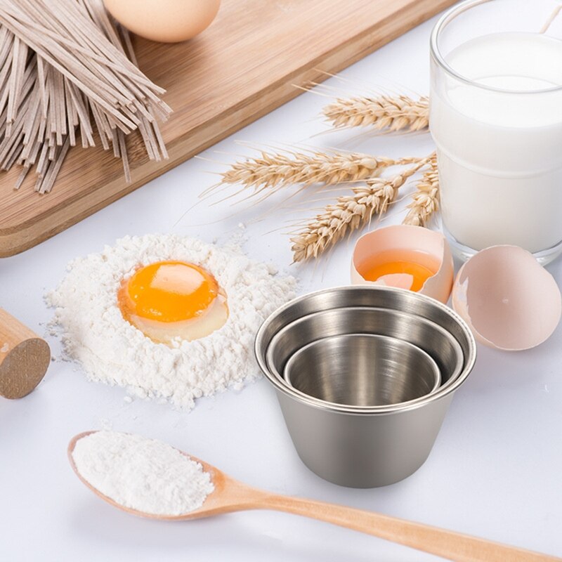 Premium Brushed Stainless Steel Condiment Sauce Cups Spices Pos Liquid Dips Bowl Easy to Use and Clean for Restaurant