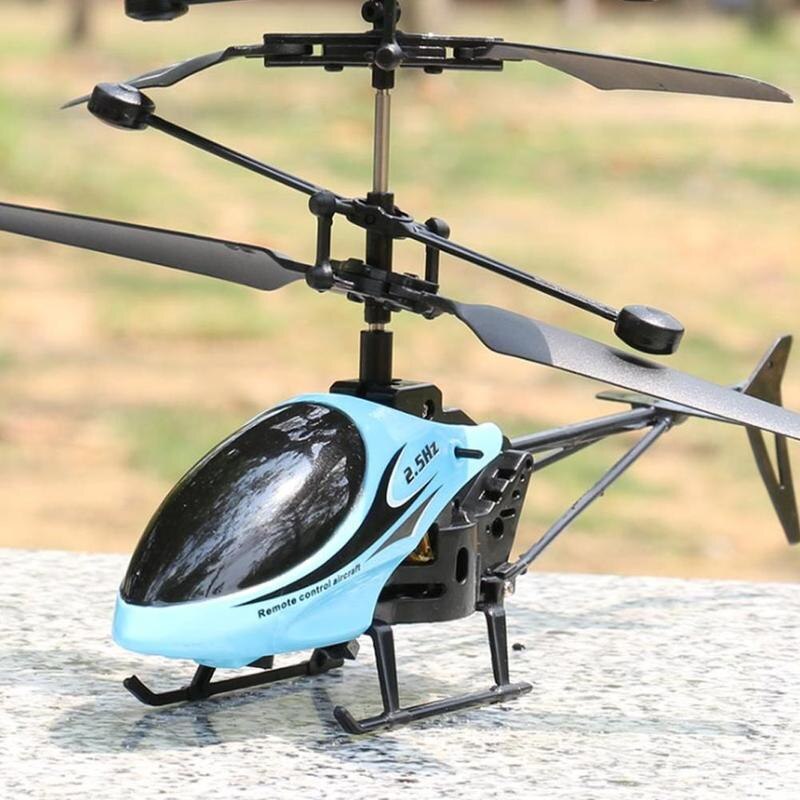 RC Mini helicóptero de 2 vías Helicóptero De Control Remoto remotos resistente caída ligera con helicóptero de Control de niños T N6H4