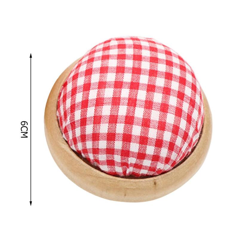 1pc mini artesanal bola em forma de diy artesanato agulha pino almofada titular acessórios de costura almofada de agulha pincoins
