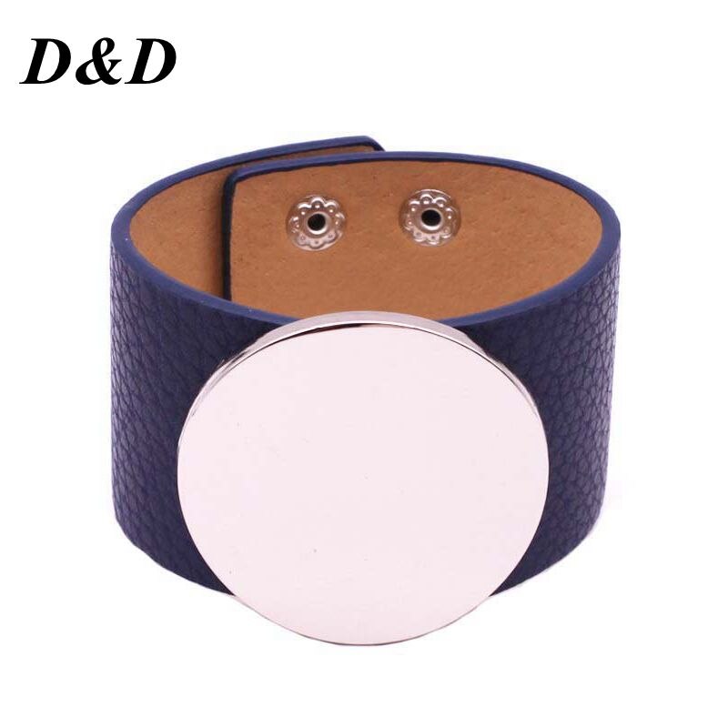 neue Hand Rund Leder Armband Einfach Alle Spiel Ms Wort Breite Frauen Wrap Armband Armband Schmuck: 2