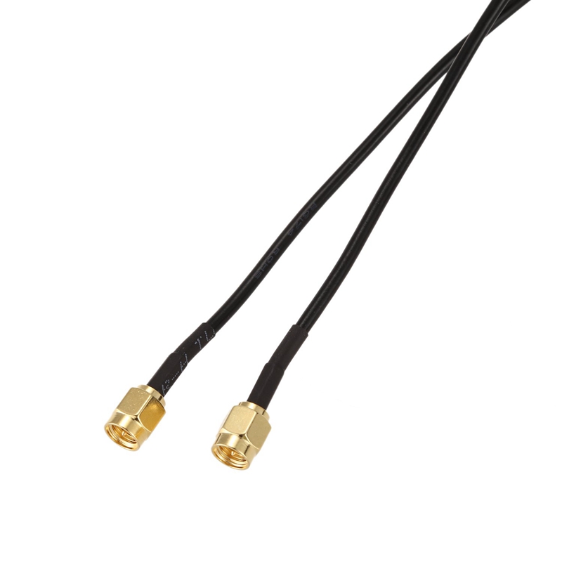 Conector SMA macho a macho + 2 uds., conector hembra a hembra SMA Adaptador Coaxial RF y 1x10M SMA macho a macho SMA M-M, 2 uds.