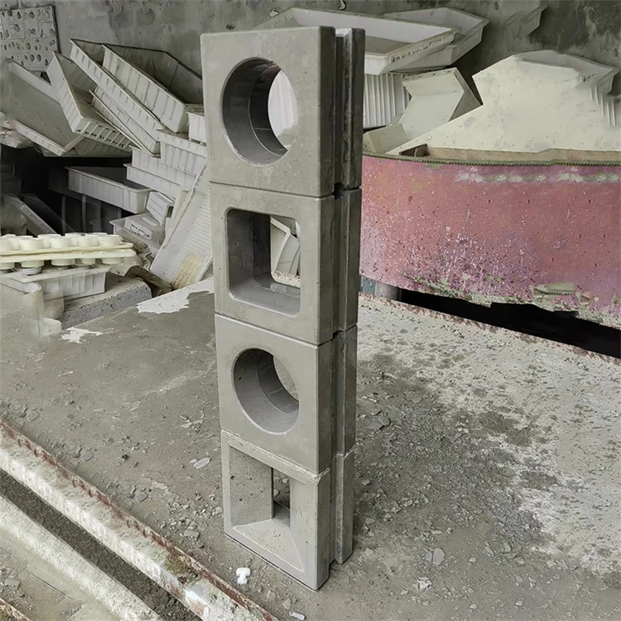 Betonimuotti Seinille 20x20x10cm - Kaksipuolinen Onttoihin Sisustuskohteisiin Puutarhaan ja Ulkokäyttöön