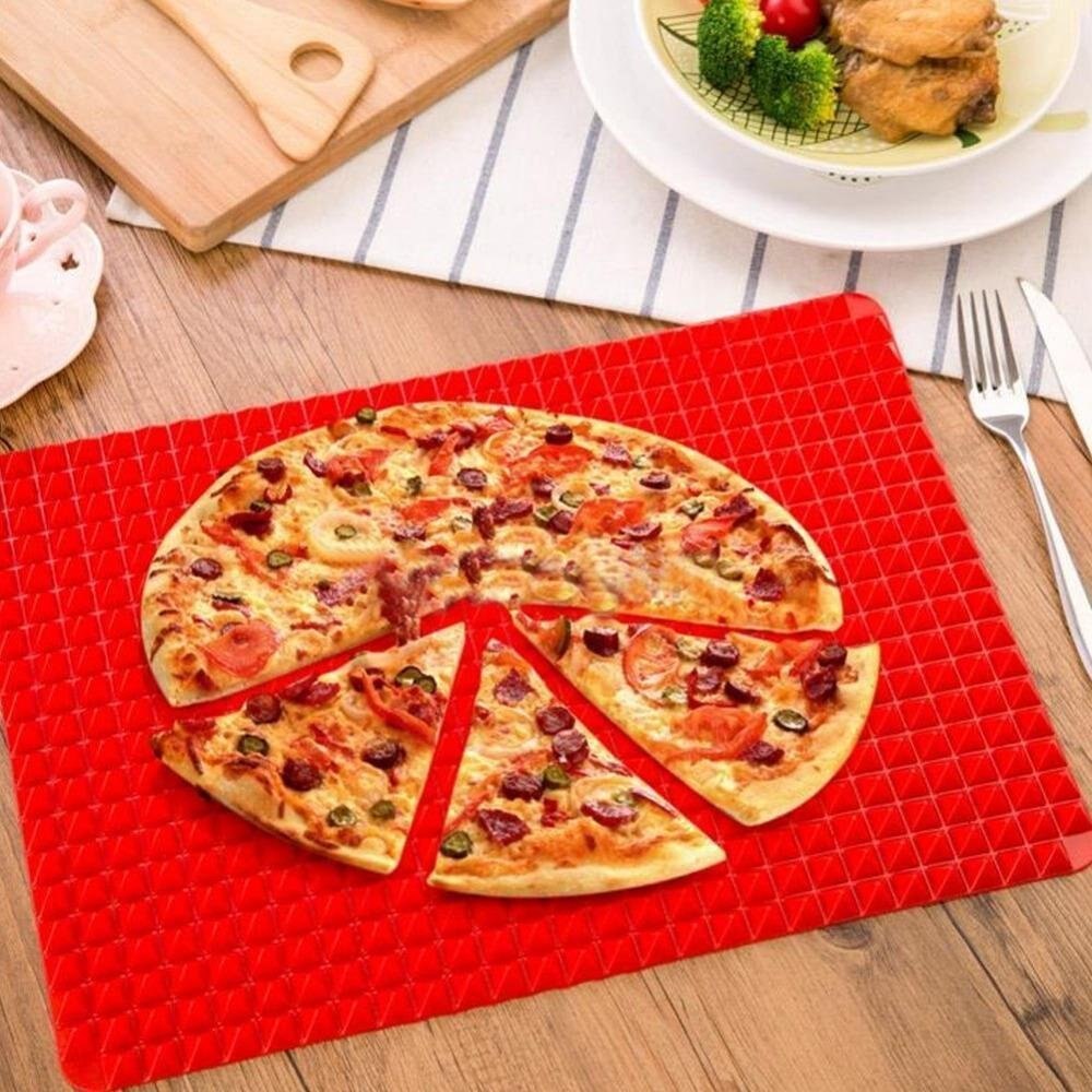 Multifunctionele Vlees Pad Bbq Mat Siliconen Bbq Piramide Pan Vet Verminderen Slip Oven Bakken Grill Olie Filter Pad vel Koken Mat