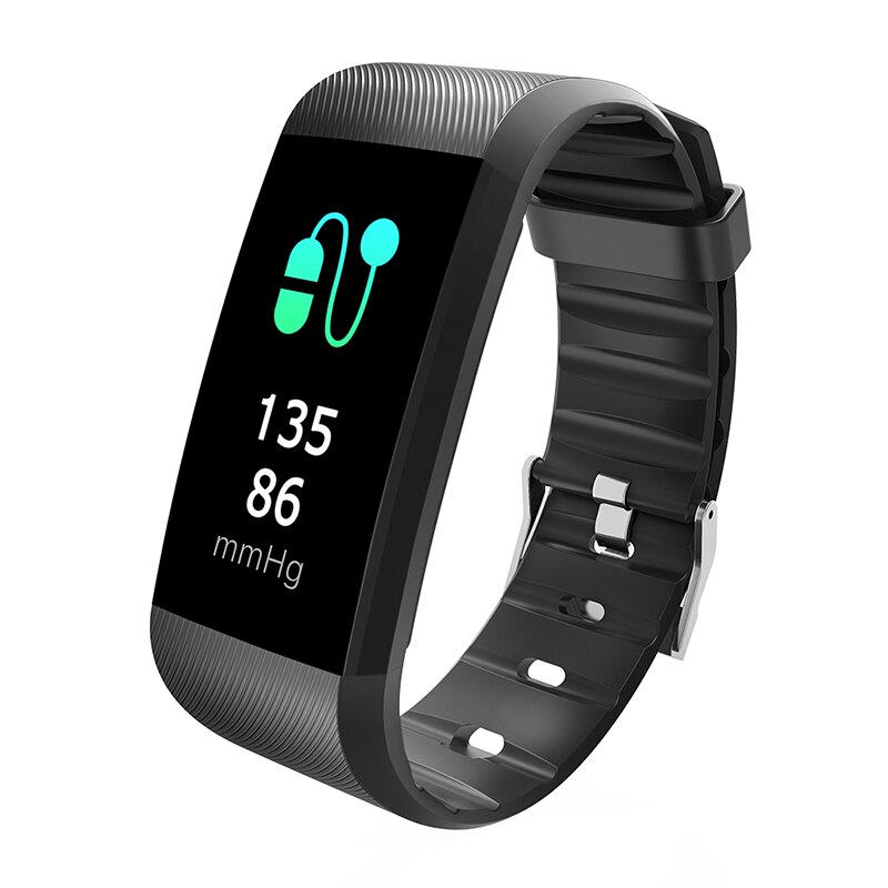 Original TEZER R5MAX Smart Bracelet Bluetooth Watch Heart Rate Health Monitoring Bands Outdoor Waterproof Smart Watches: R11 Black