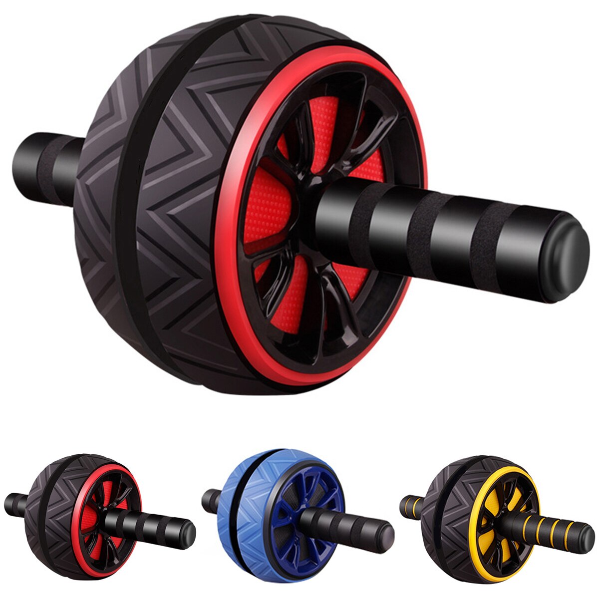 Abdominale Roller Oefening Wiel Armen Terug Buik Spier Trainer Fitness Mute Roller Fitness Body Building Levert