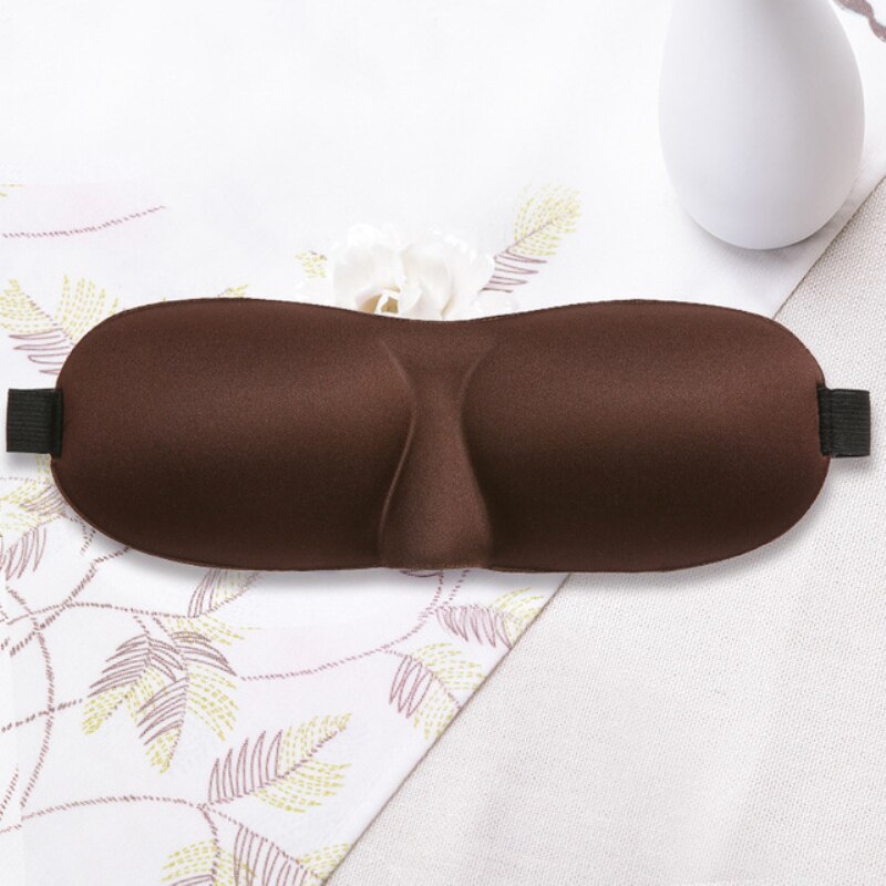 1pc 3D Eye Shade Sleeping Mask Cover Natural Silk Blindfold For Sleep Assist and Eye Relaxation Home Hotel Plane
