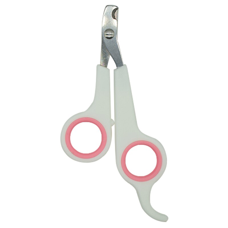 Coupe-ongles en acier inoxydable | Chiens de compagnie, chat, coupe-ongles, ciseaux de toilettage pour animaux chats griffe d'orteaux, outils fournitures pour animaux: White Pink