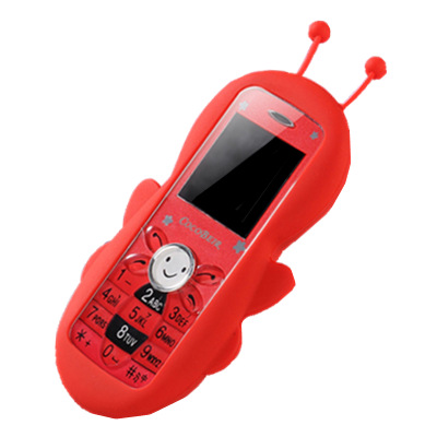 Mini Cute Cartoon Bar Phone Dual Sim Card Mobile Phone Bluetooth Student Child Cellphone With Camera: add 2GB TF card / red