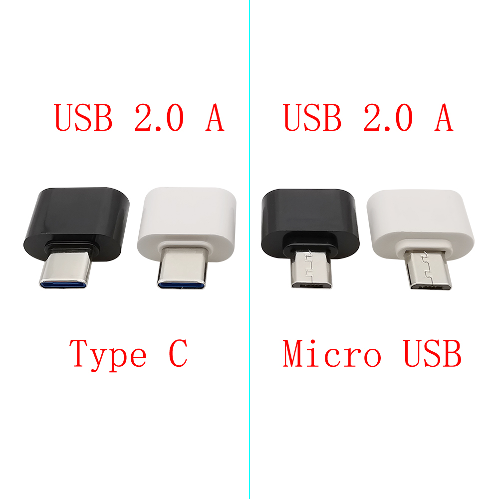 5 uds USB tipo C enchufe a USB 2,0 A hembra a Micro USB macho OTG adaptador convertidor OTG Cable conector para ratón teclado U disco