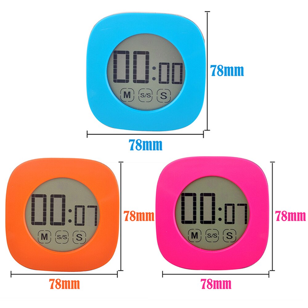 Scherm Multifunctionele Elektronische Timer Kookwekker Elektronische Digitale Timer Touch Screen Digitale Kookwekker Met Luid Alarm