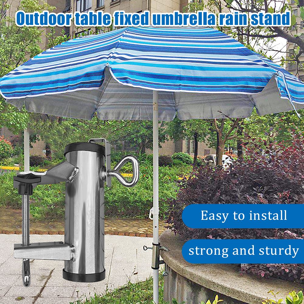 Metall Terrasse Regenschirm Befestigung Clip draussen Tisch Befestigung Regenschirm Regen Gestell Gartenarbeit Lieferungen Garten Möbel