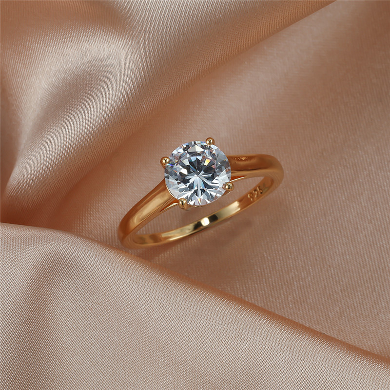 Ring rosé gold bezet met gekleurde Swarovski kristallen