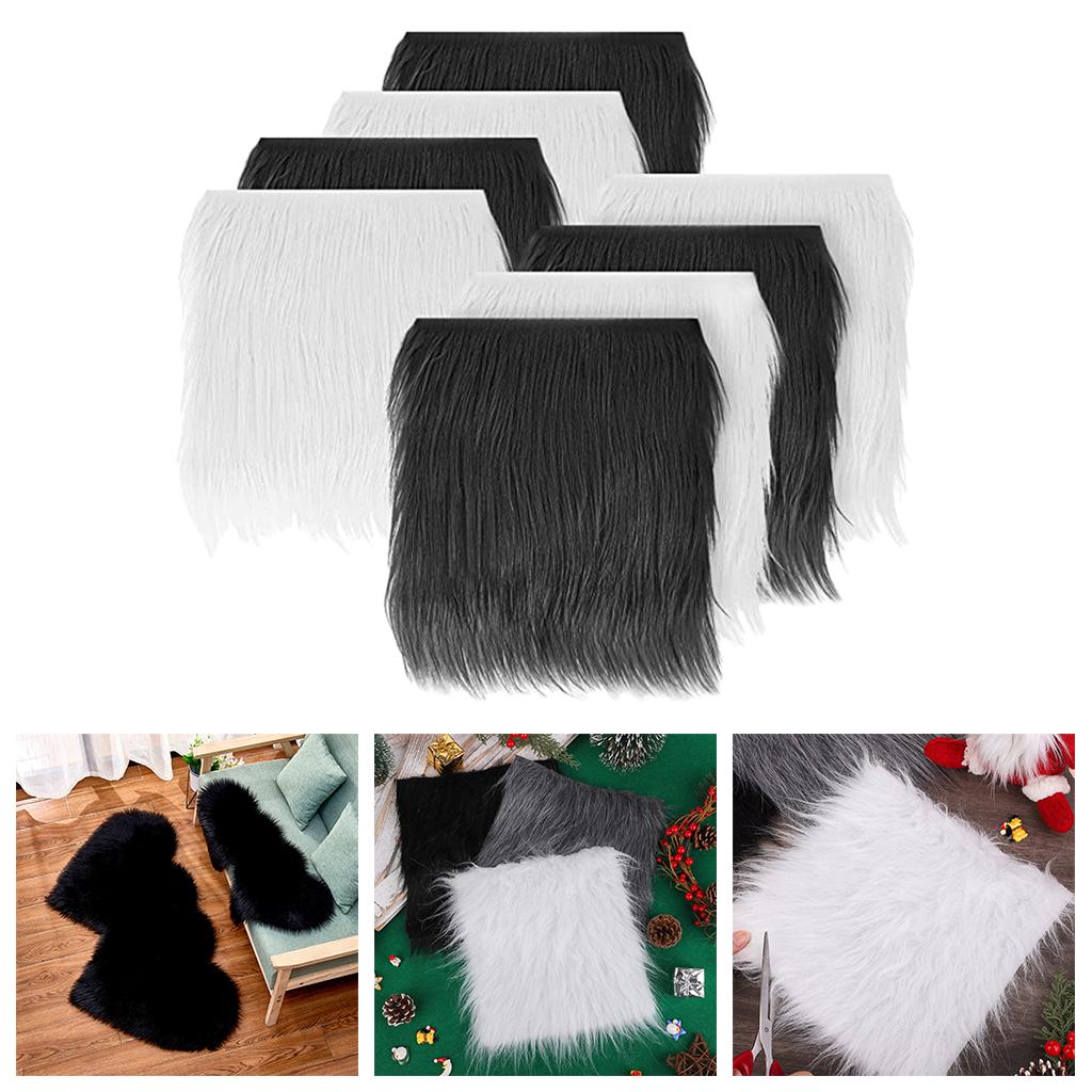 Faux Fur Stof Pleinen Bezuinigingen Patches Luxe Lange Stapel Zachte Dichte Bont Voor Craft Kostuum Camera Woondecoratie