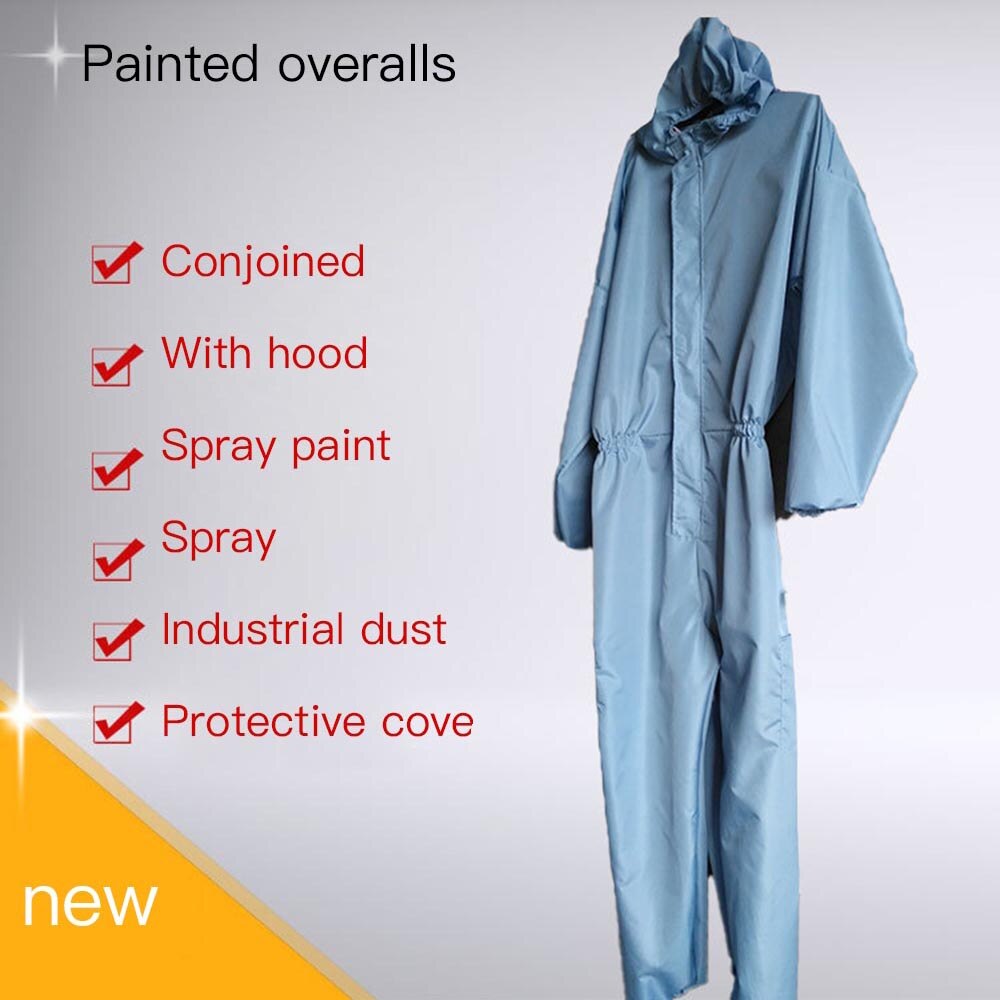 Disposable Protection Suit Protective Clothes Security SMS Nonwoven Fabric Thicker Coverall CleanRoom Dustproof Jumpsuit Garment