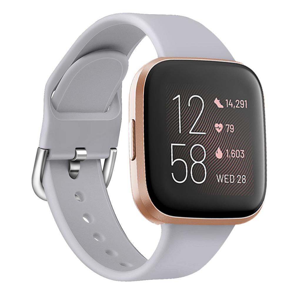 Ren farge armbånd til fitbit versa 2/ versa lite vanntett erstatning myk silikon klokkerem correa
