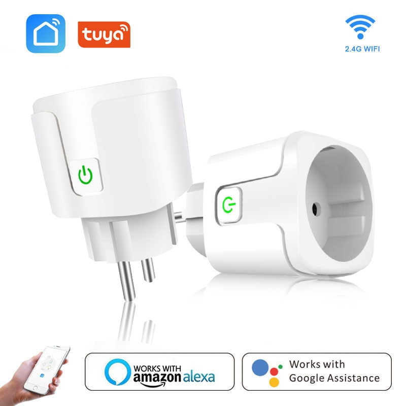 Smart Socket WiFi Socket Alexa Smart Plug 16A Wifi Socket Works With Alexa Google Home Tuya App Controlled Socket Tuya APP