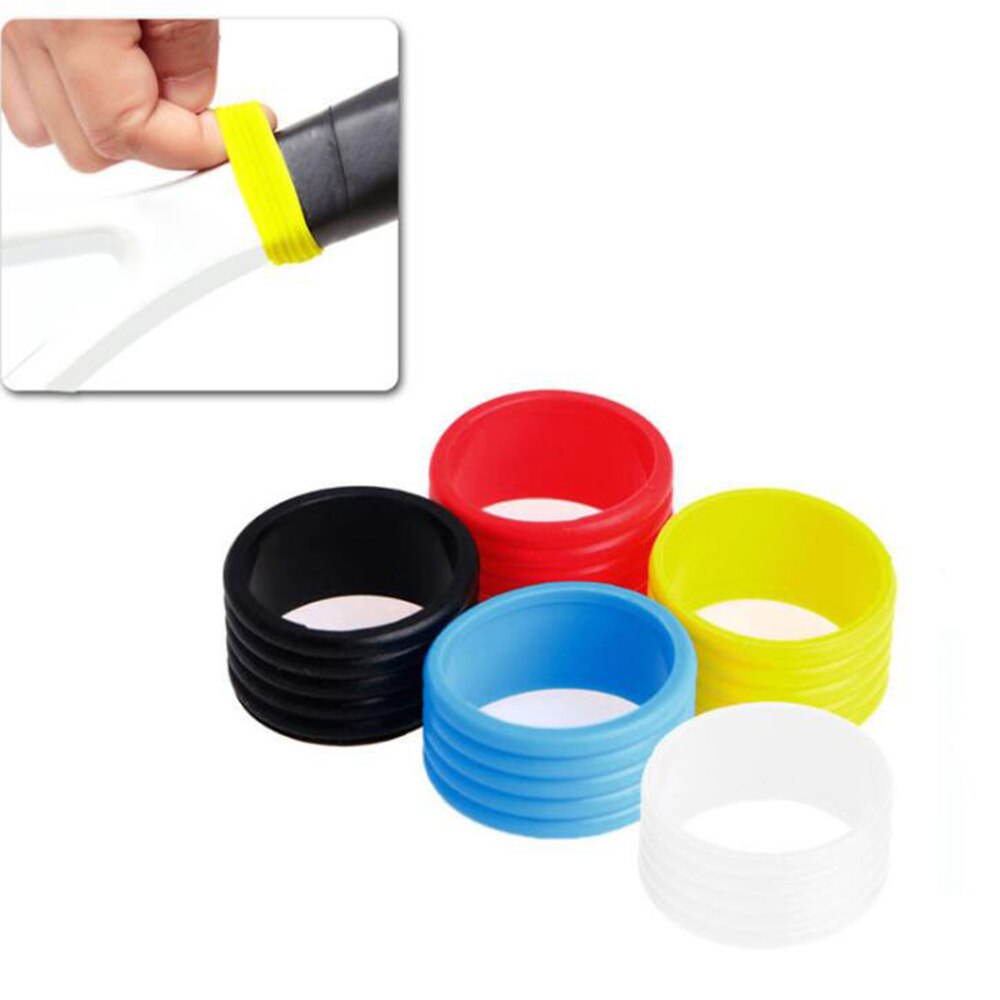 2 Stuks Rubber Tennisracket Grip Afdichtring Vaste Stretchy Tennis Racket Handvat Rubber Ring Band Tennis Accessoires