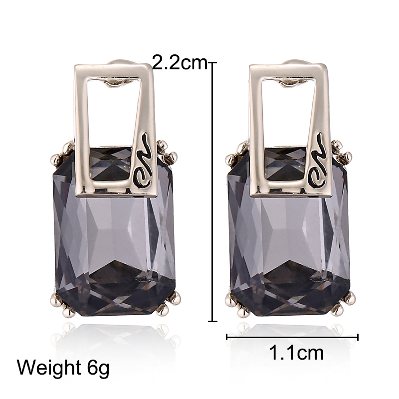 Boucles d'oreilles biscuits carrées exquises pour femmes, boucle d'oreille déclaration vintage, bijoux fantaisie, , , , 2024