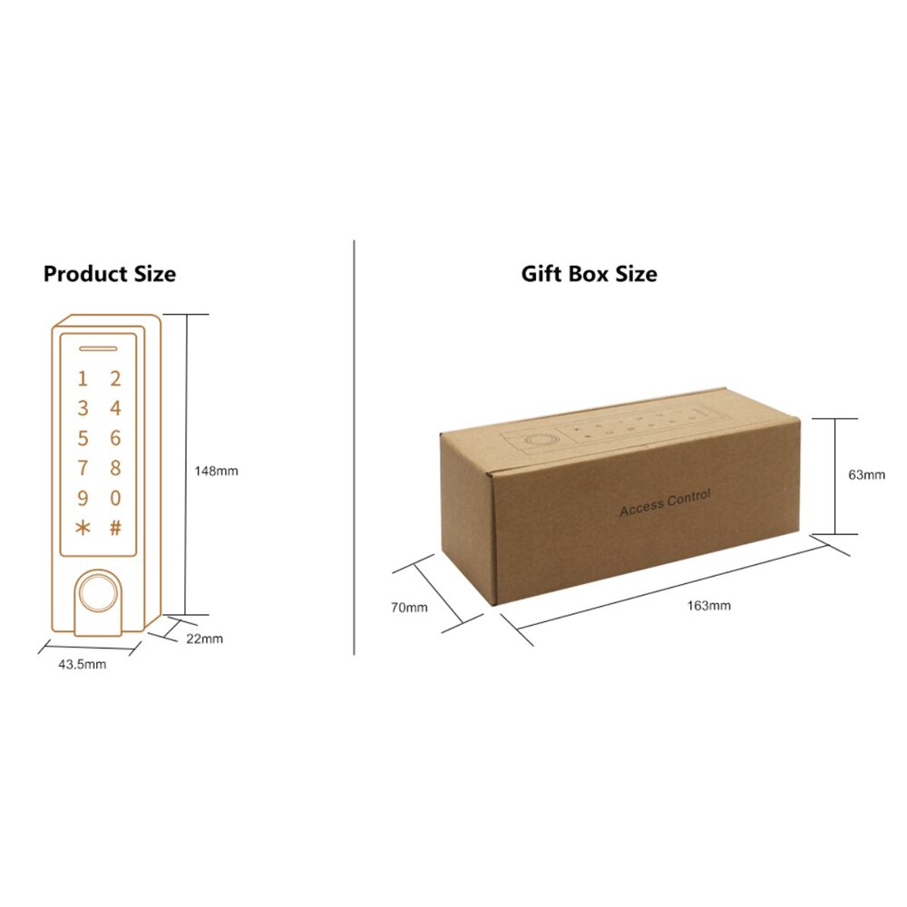 IP66 waterproof standalone fingerprint access cont... – Grandado