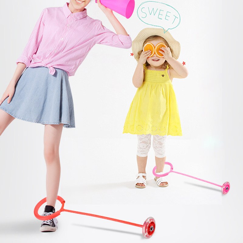 draussen Bein Ball rotierend Ring hüpfen Bälle Fuß Blinkt Überspringen Ball springen Seile Schwingen Sport Ball OutdoorToys Springen tanzen