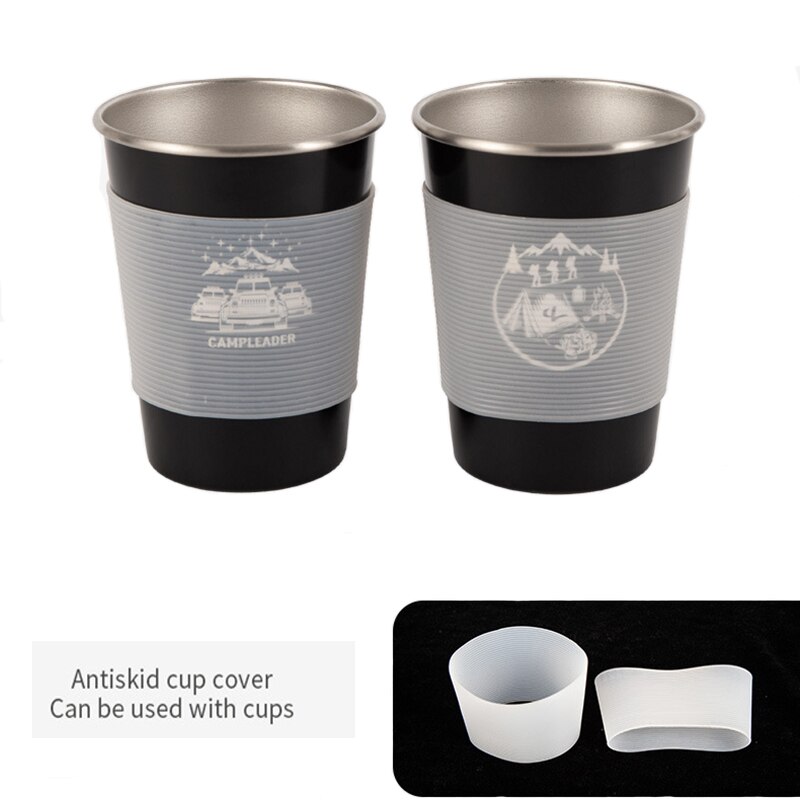 4 Stks/set 350Ml Rvs Metalen Bier Beker Wijn Kopjes Koffie Tumbler Thee Melk Mokken Water Pint Cups Voor outdoor Camping Bbq