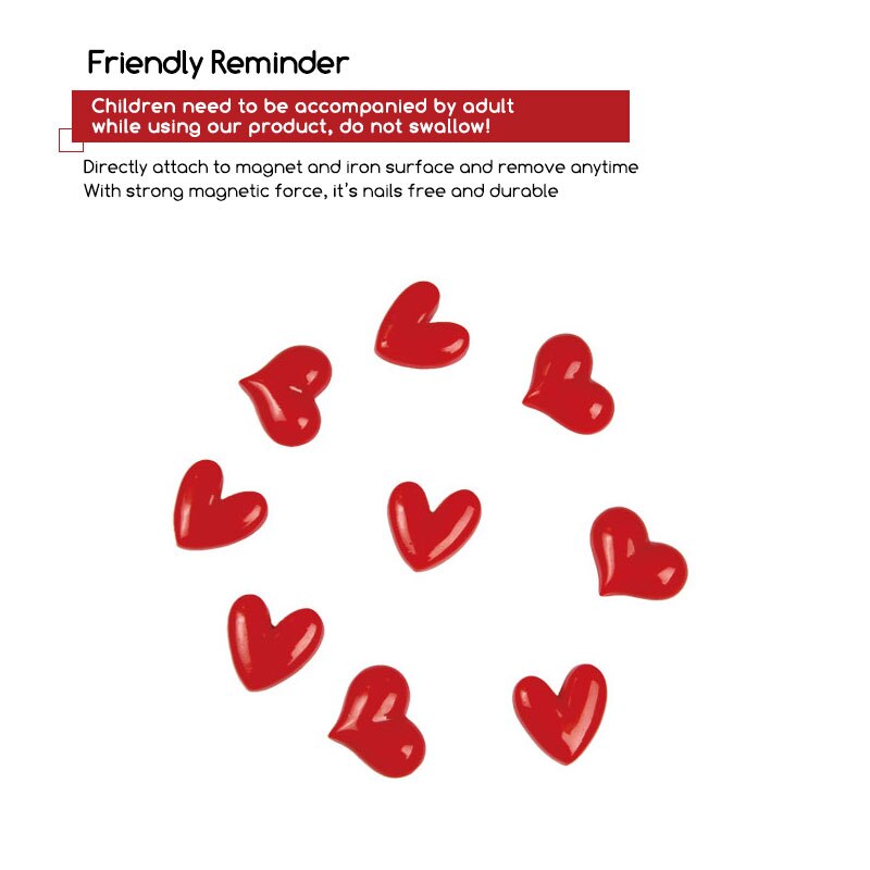 Pizarra magnética con forma de corazón/nube, adhesivo decorativo ABS, imán para nevera