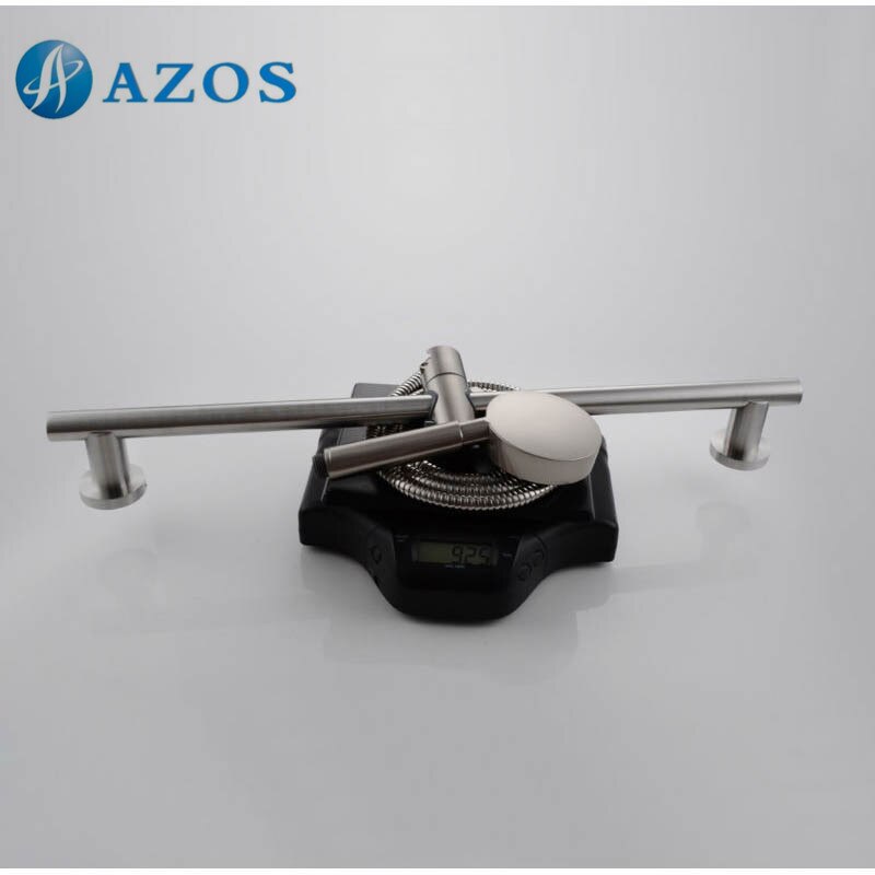 3-Function Hand Shower Head with Adjustable Slide Bar Brushed SUS304 Stainless Steel LYTZ064