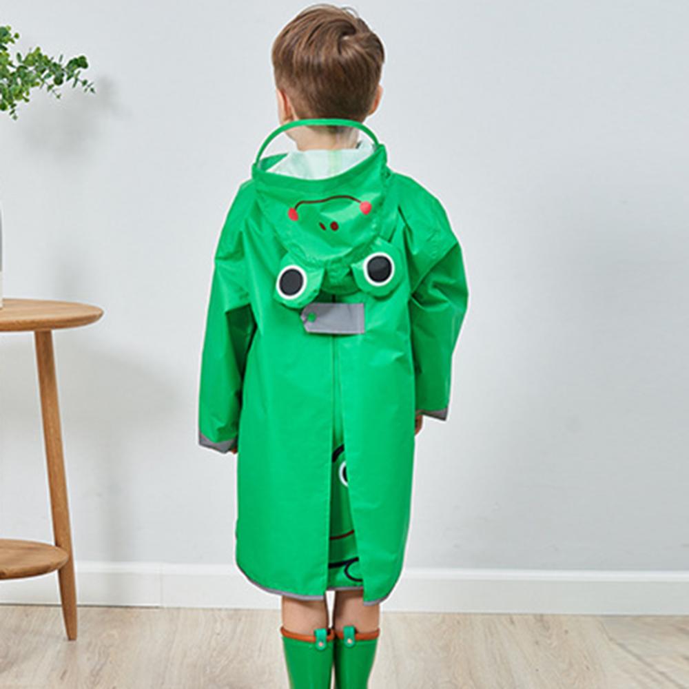 Waterproof Raincoat Kids Rain Jacket 3D Cartoon Animal Rain Coat Hooded Poncho Kids Rainwear capa de chuva infantil дождевик