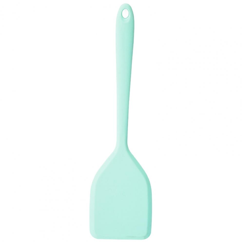 Useful Silicone Spatulas Anti-fade Solid Color Long-lasting Little Cooking Spatulas Cooking Spoon Cake Spatulas: Mint Green