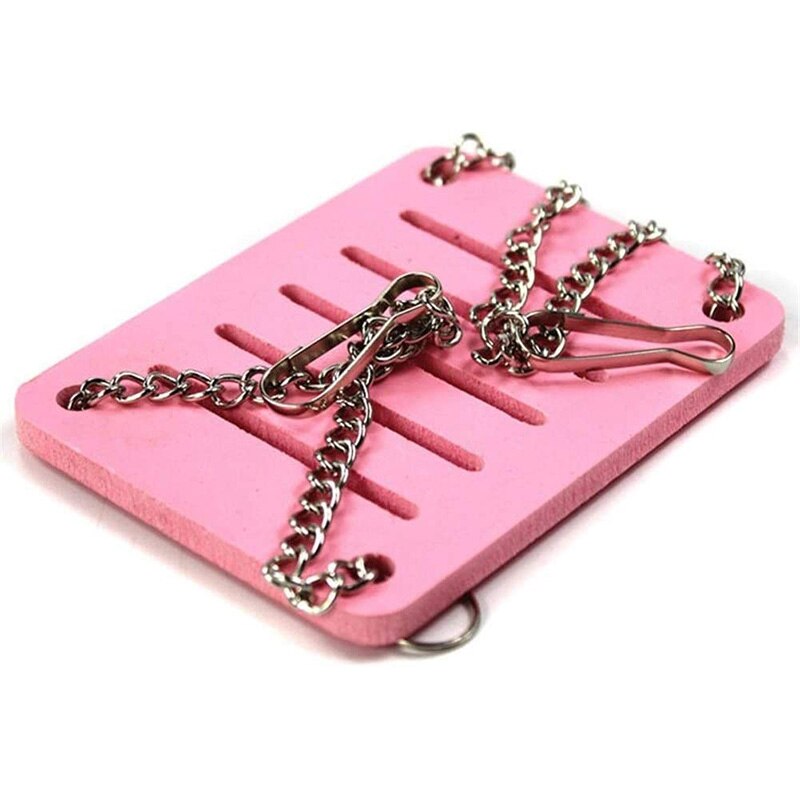 Hamster Play Toys Rainbow Bridge Seesaw Swing Climb Boredom Breaker Small Animal Activity Toy DIY Hamster Cage Accessories: Swing Pink