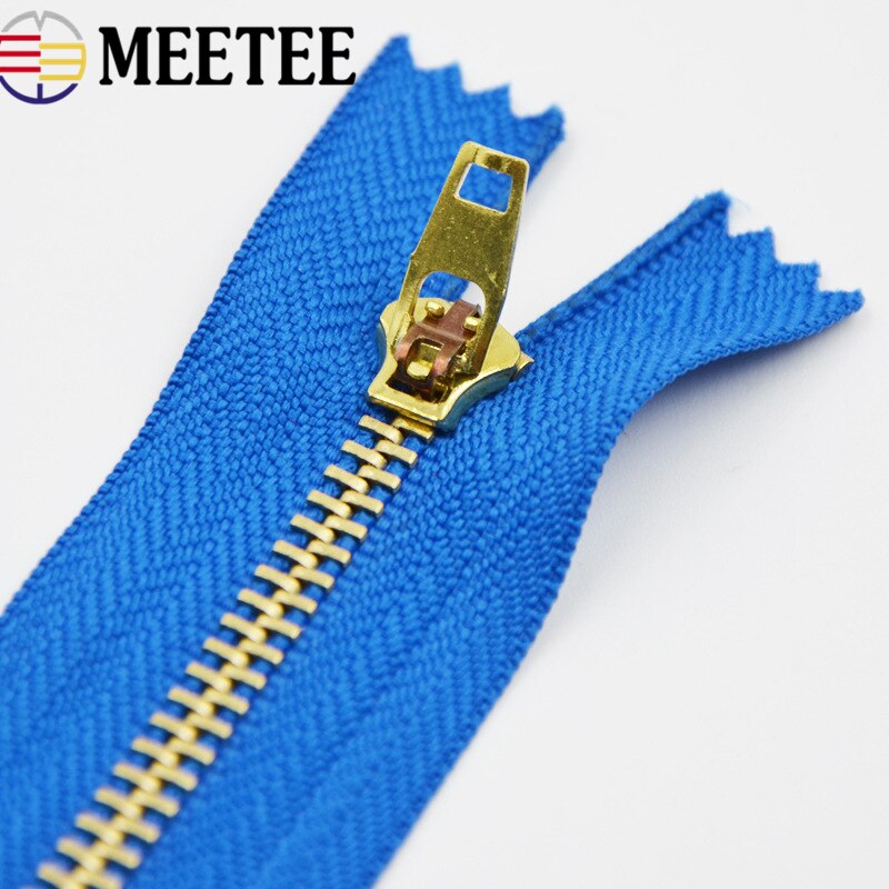 5 pièces 3 # fermeture à glissière en métal 13cm serrure automatique fermeture à glissière pour pantalon veste poche jean sac bricolage couture Zips vêtement accessoires A4-17