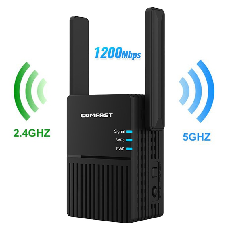 WiFi répéteur WiFi routeur Extender 2.4G 5G sans fil WiFi Booster Wi-Fi amplificateur 5Ghz Wi-Fi répéteur de Signal Wi-Fi 1200Mpbs