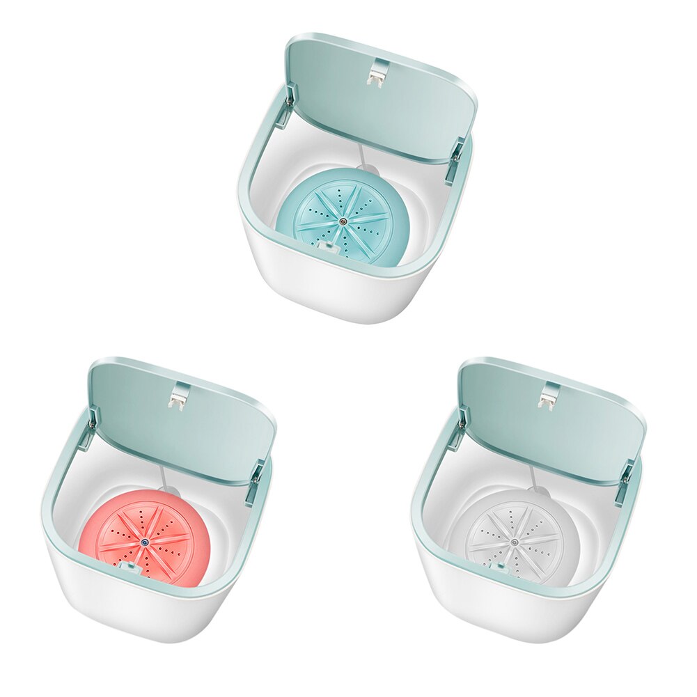 Draagbare Kleding Wasmachine Turbines Wasmachine Handig Wasserij Ultrasone Mini Ondergoed Washer Usb Aangedreven