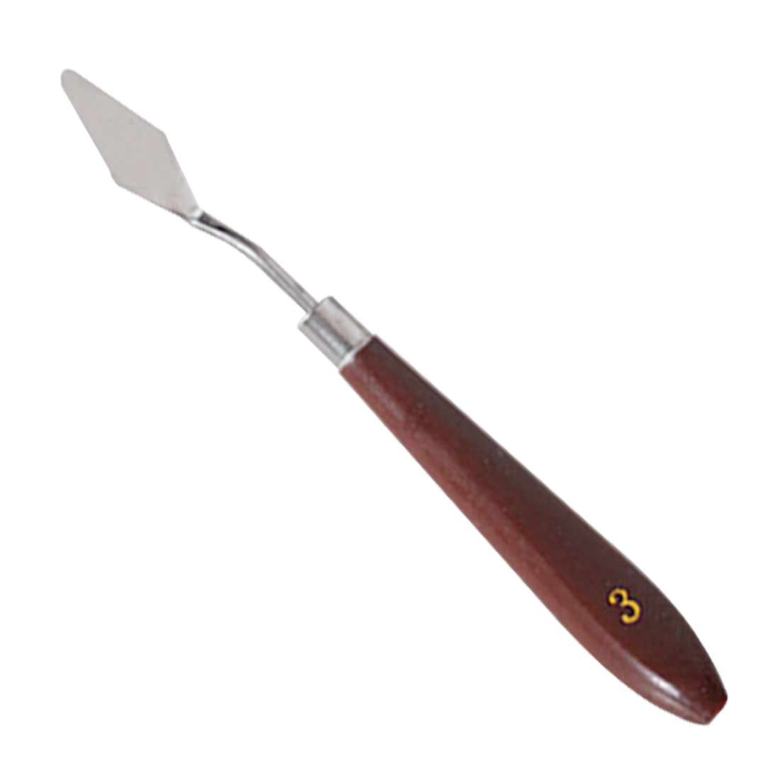 1 st rostfritt stål konstnär måla palett kniv spatel oljemålning färg konst hantverk metall spatel: Typ 3