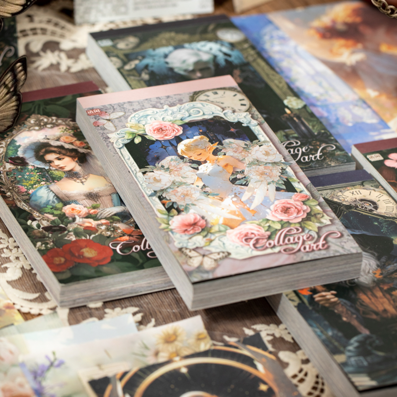 Mr Paper, 100sheets/bag collage art lightweight paper stock paper DIY vintage stock paper notebook korean stationery