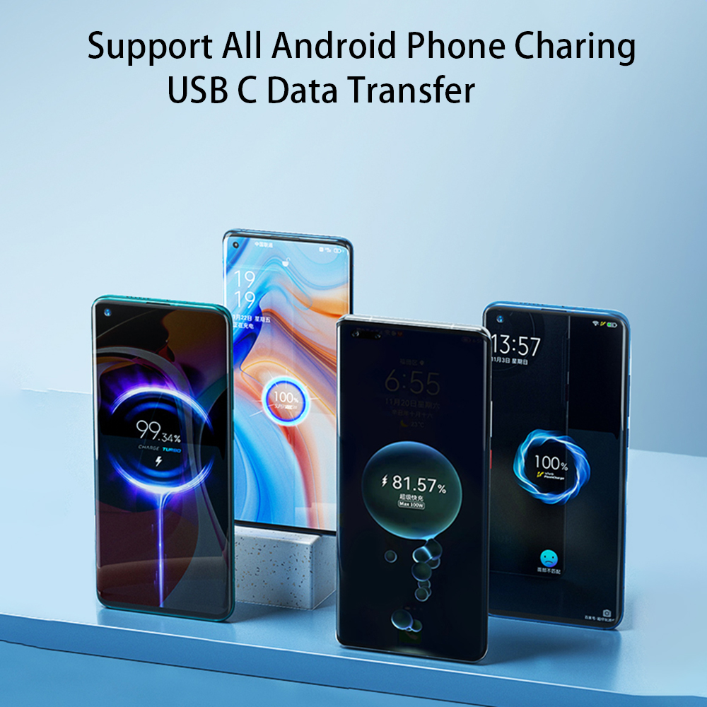 120W 6A USB C Fast Charging High-Speed Data Transfer Cable USB A to USB C Cable Soft Liquid Silicone Android Phone Accessories