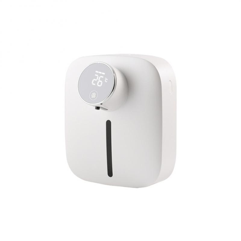 Dispensador de jabón automático para baño, máquina desinfectante con Sensor Digital recargable, sin contacto, 320ML: White