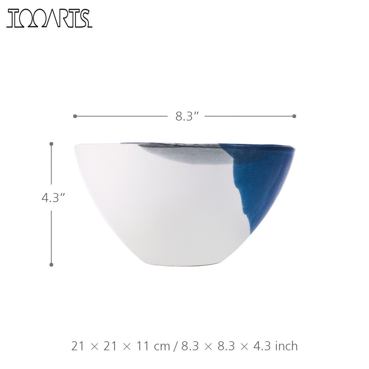 Decoration Crafts Ceramic tableware Fruit Bowl Salad Bowl Decorative Plate for Fruit Salad Modern as a