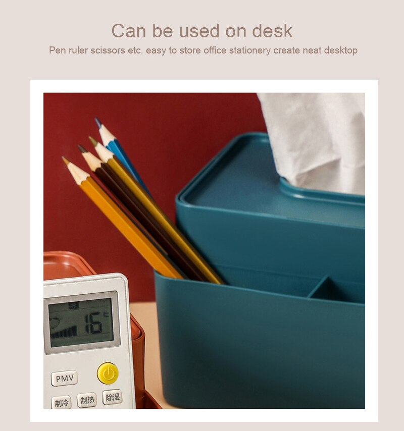 Wipes Paper Storage Box Dust-proof Tissue Box Desktop Tissue Box Remote Control Storage Box Pumping Box Napkin Box