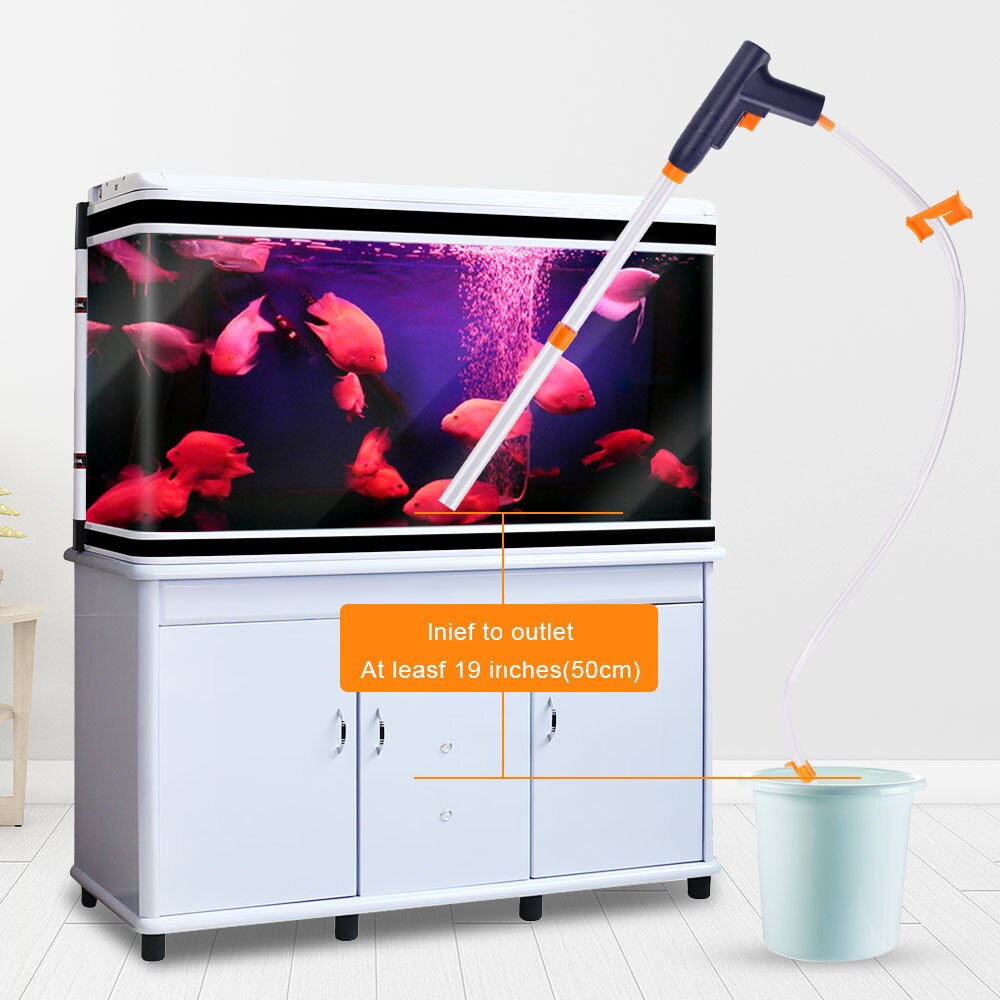 Fish Tank Water Changer Water Change Pipe Pumping Water Washing Sand Suction Toilet Manual Cleaning Tool Water Pump Siphon