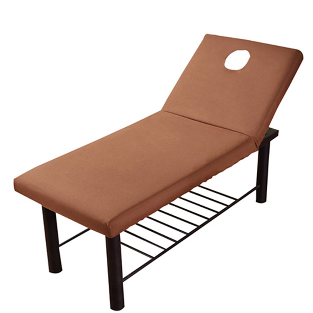 190X70Cm Schoonheid Bed Hoeslaken Schoonheidssalon Massage Beddengoed Cover Spa Couch Tafel Case: coffee