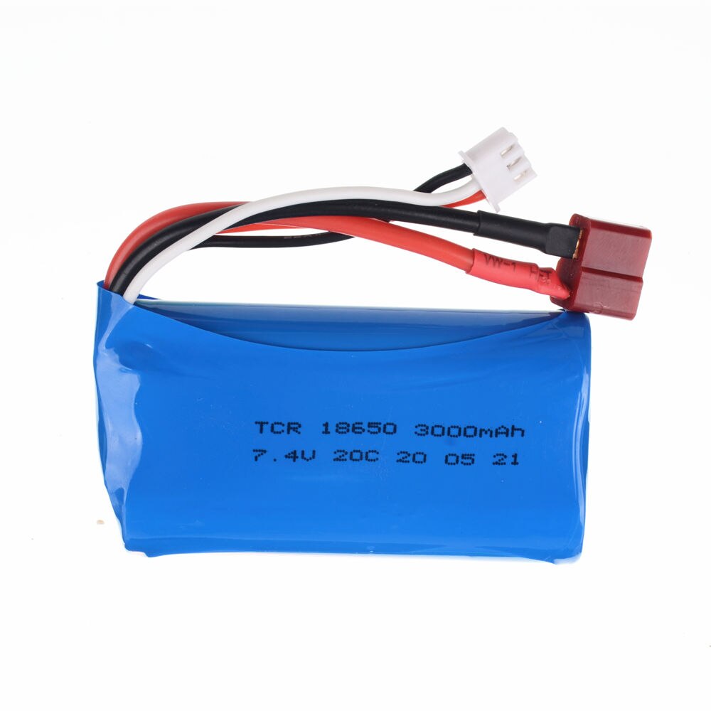 7.4V 3000MAH lipo Batteria 18650 per Q46 Wltoys 10428 /12428/12423 RC Auto Ricambi Accessori Per Wltoys 144001 A959-B A969-B