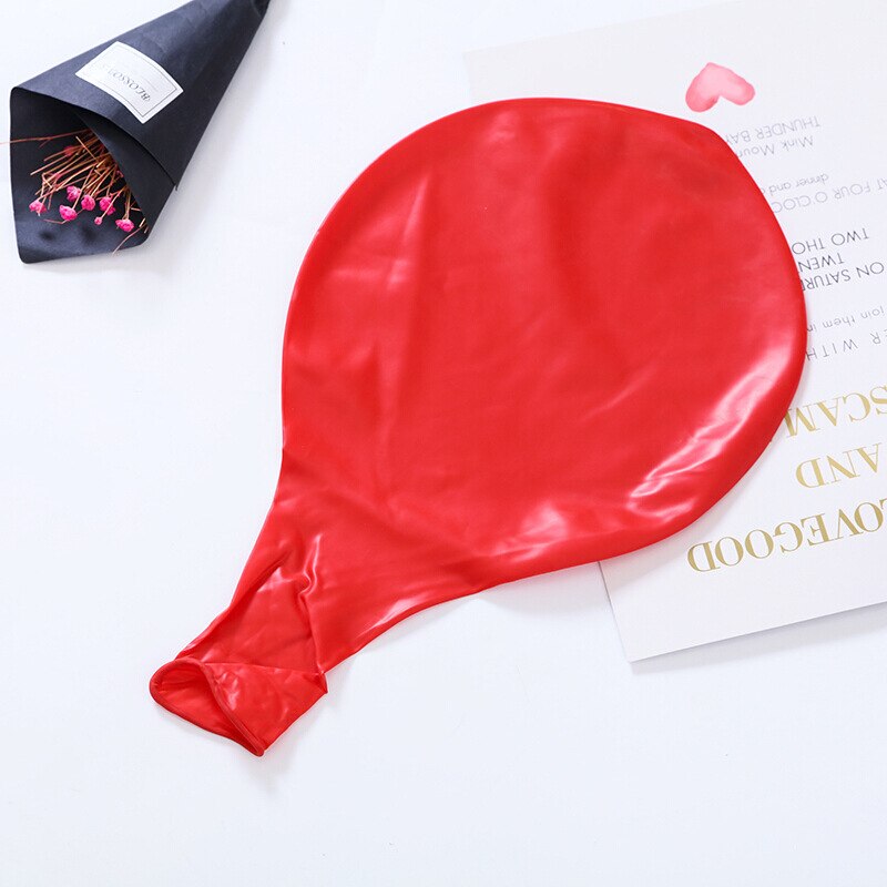 1 Pcs 36 Inch Kleurrijke Grote Latex Ballonnen Helium Inflable Blow Up Giant Ballon Bruiloft Verjaardag Ballon Decoratie: red