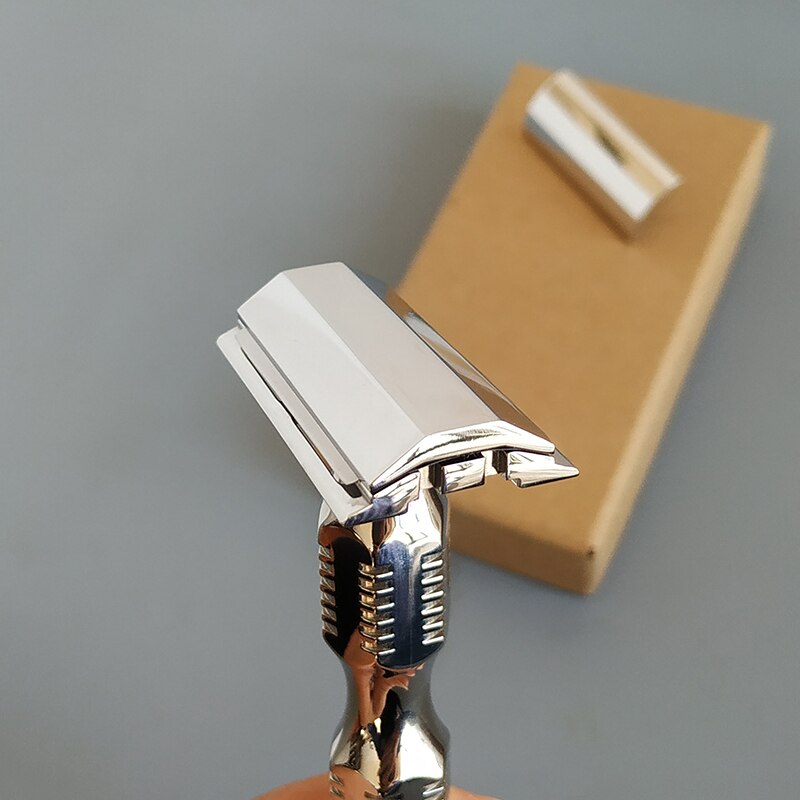 Dscosmetic S9 parallel head 316L stainless steel double edge safety razor