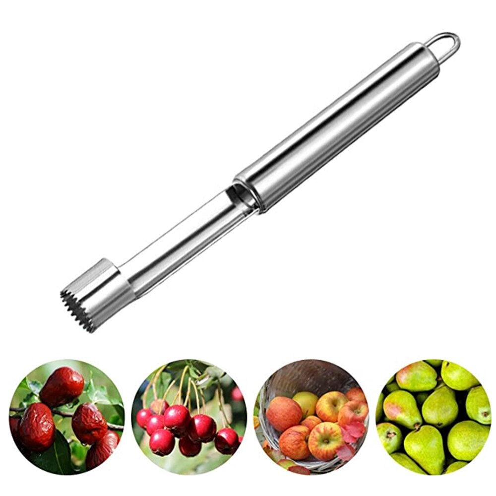 Roestvrijstalen appelboor ontpitter kersenpeer paprika ontpit peper twist fruitkern ontpit keukengereedschap gadget ontpitter