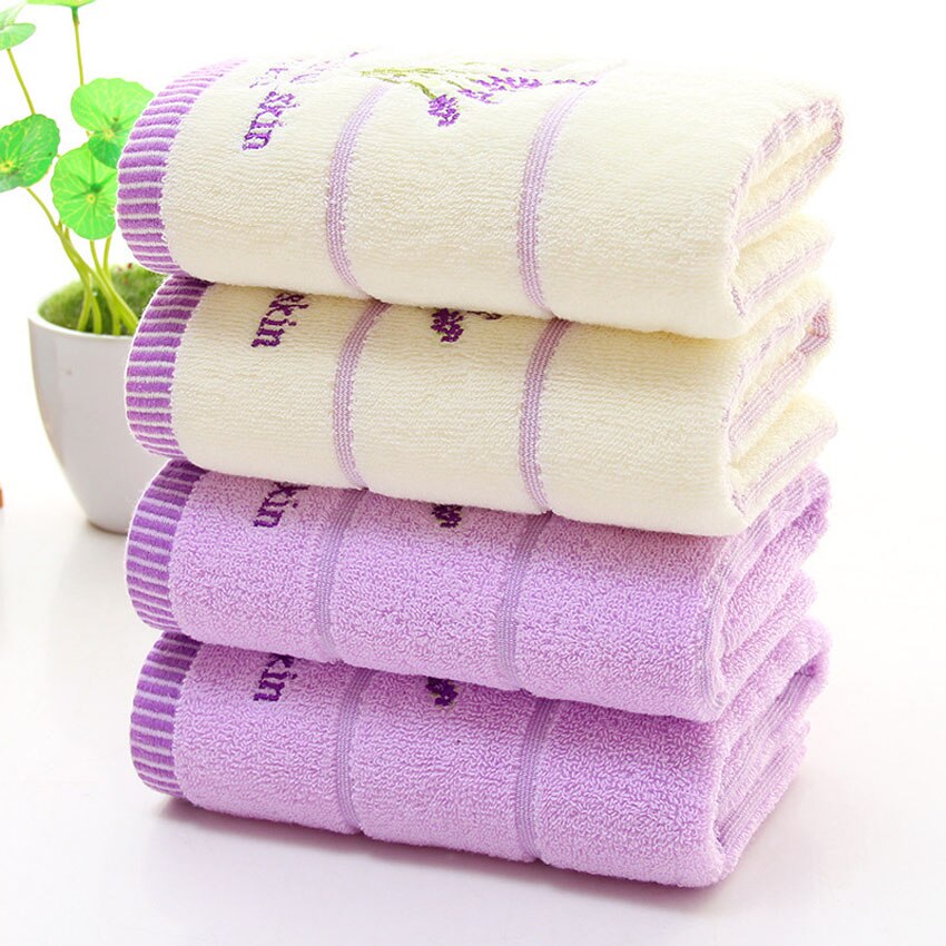 Zachte Lavendel Handdoek Set 100% Katoen Afdrukken Bad Schoonheid Gezicht Handdoek Hotel Spa Handdouche Handdoek Voor Volwassen Kid Thuis toalla De Ducha