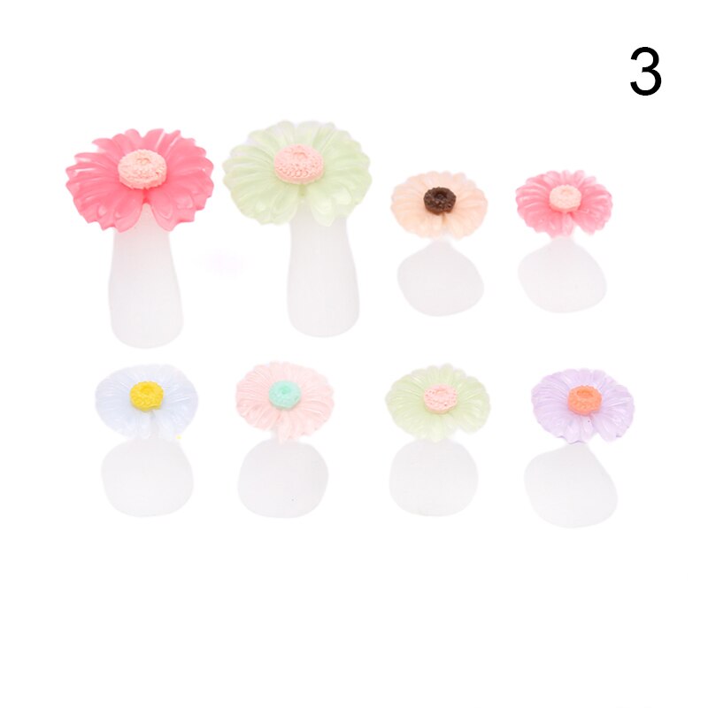 8 stk/sett tå silikon separator pedikyr blomst vanndråpe separator negle fotpleie verktøy nail art verktøy: Gull